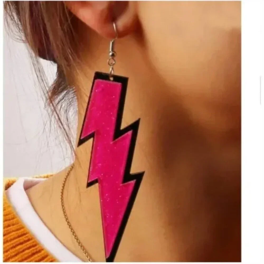 ✨ FREE Lightning Shimmer Glitter Boho Peasant Hipster Hippie Art Deco Earrings